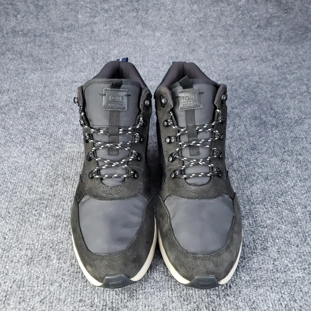 Toms Skully Boots Mens Size 11.5‎ Gray Black High Top Shoes Hiking Outdoor